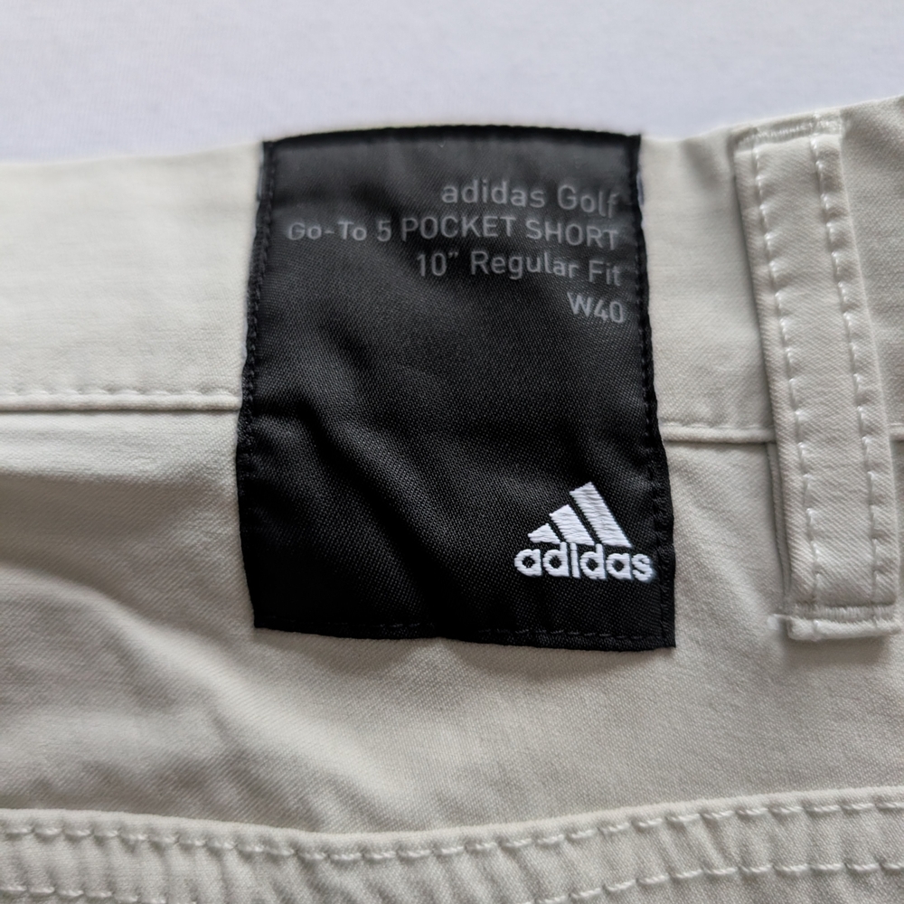 Adidas Golf Cream 5 Pocket Shorts